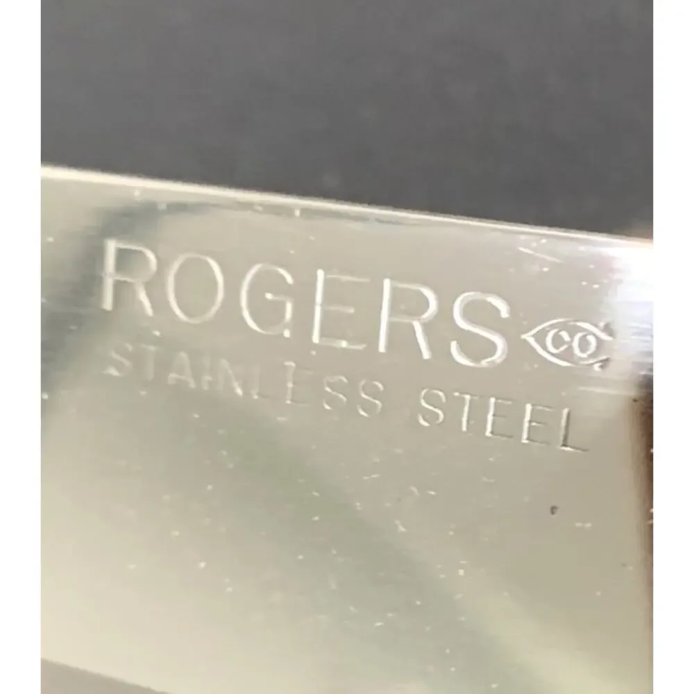 Rogers Stainless Steel Carving Knife & Fork in Box
